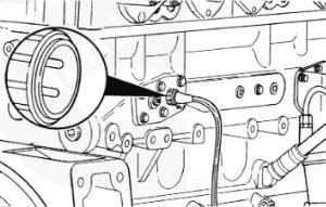 cummins n14 block heater location